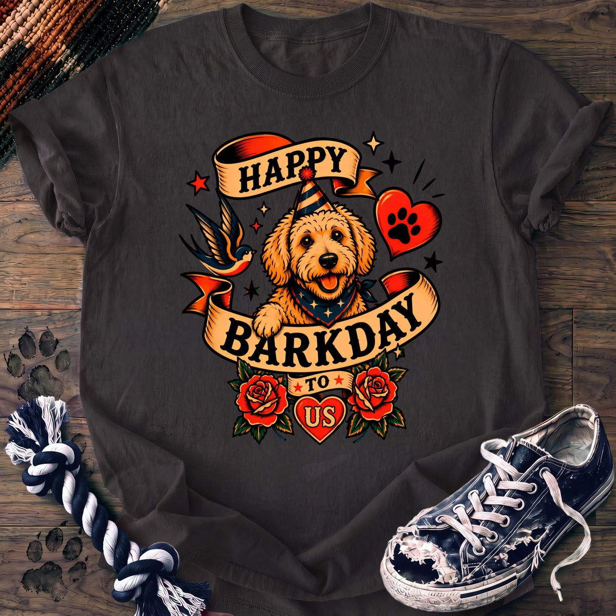 Happy Barkday To Us - Goldendoodle - PAWSSION CLUB