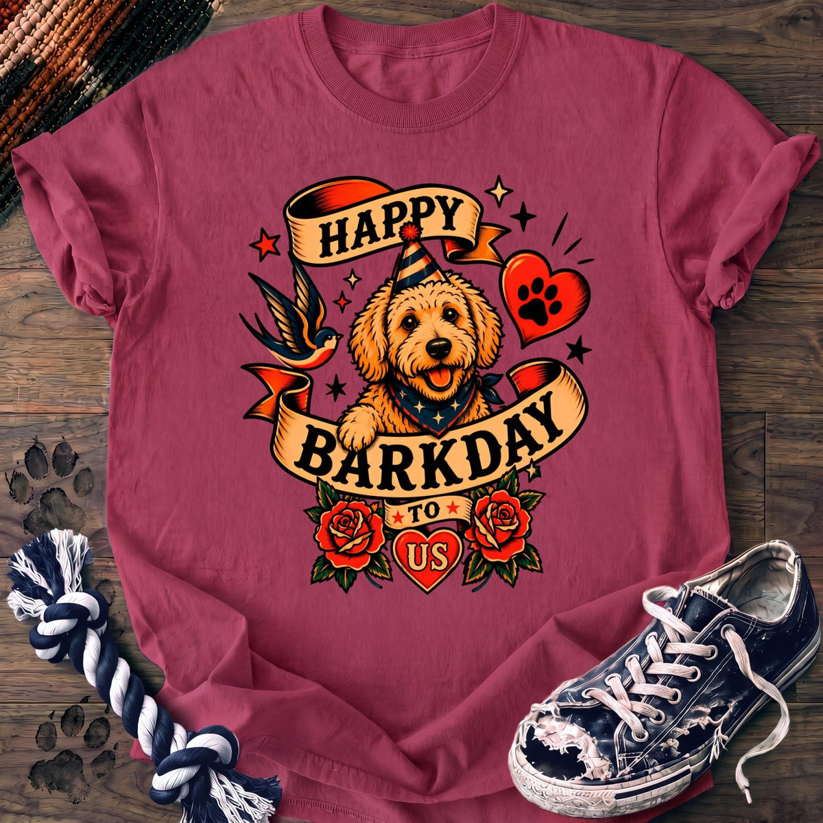 Happy Barkday To Us - Goldendoodle - PAWSSION CLUB
