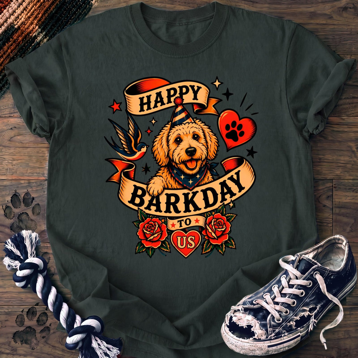 Happy Barkday To Us - Goldendoodle - PAWSSION CLUB