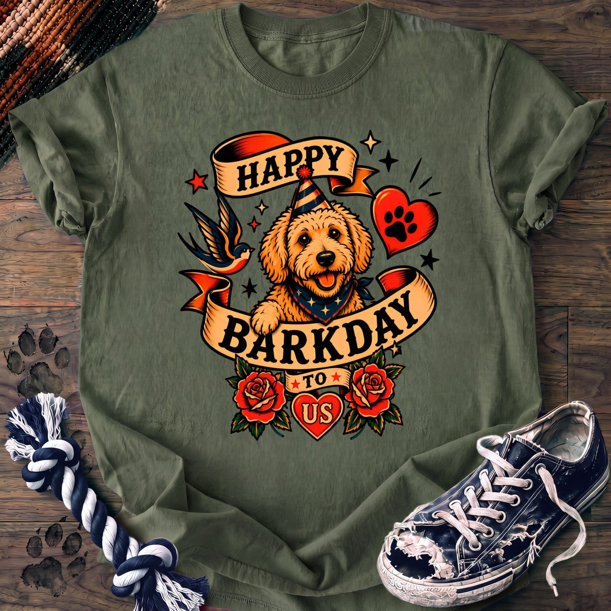 Happy Barkday To Us - Goldendoodle - PAWSSION CLUB