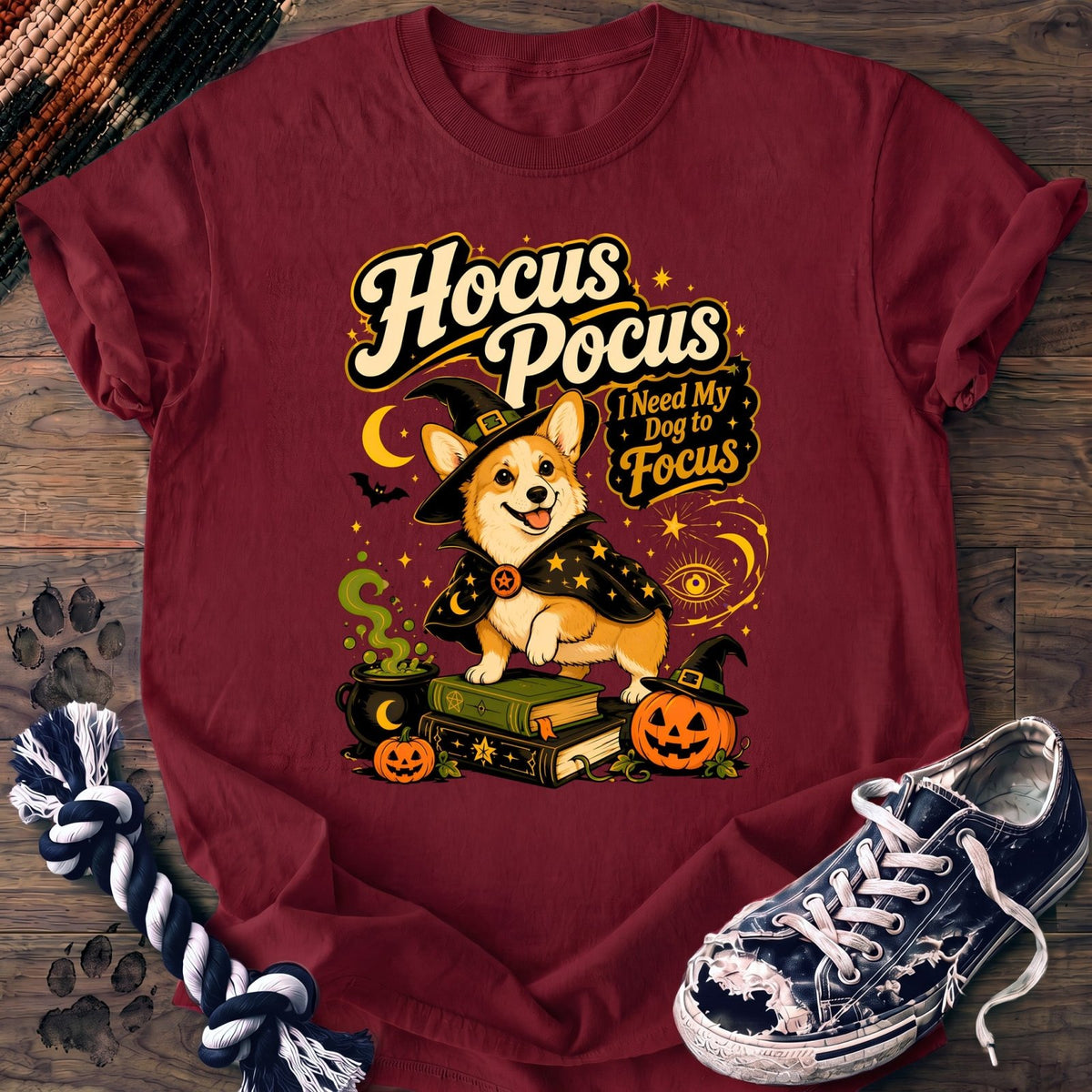 Hocus Pocus I Need My Dog To Focus - Corgi - PAWSSION CLUB