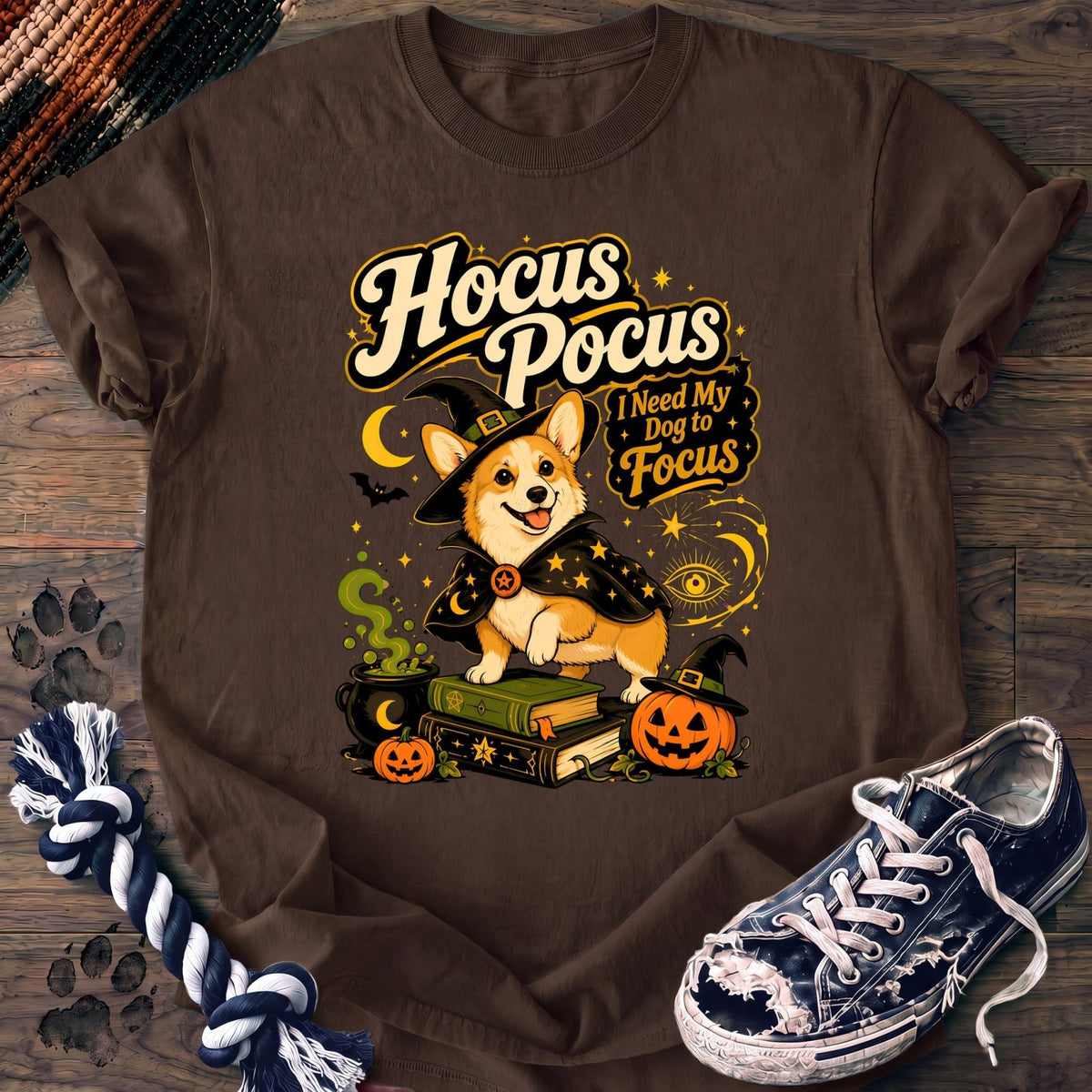 Hocus Pocus I Need My Dog To Focus - Corgi - PAWSSION CLUB