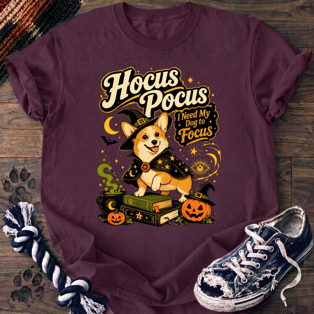 Hocus Pocus I Need My Dog To Focus - Corgi - PAWSSION CLUB