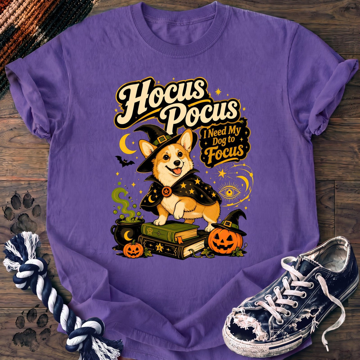 Hocus Pocus I Need My Dog To Focus - Corgi - PAWSSION CLUB