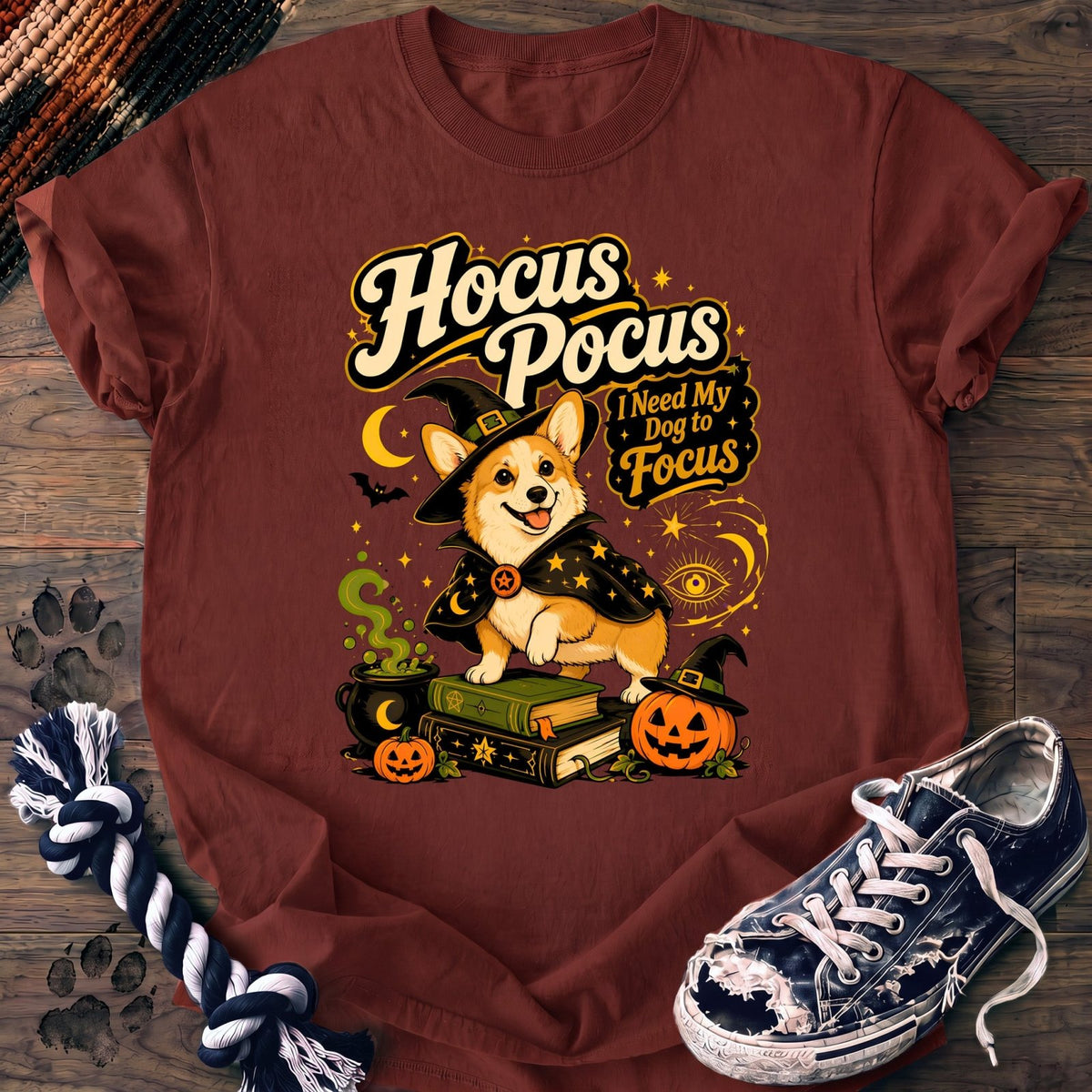 Hocus Pocus I Need My Dog To Focus - Corgi - PAWSSION CLUB