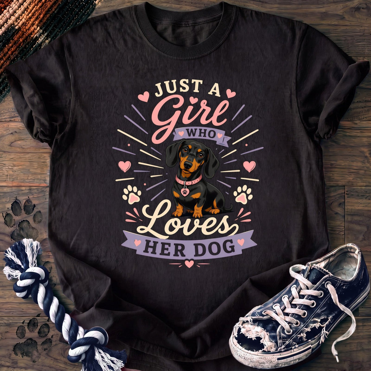 Just A Girl Who Loves Her Dog - Dachshund - PAWSSION CLUB