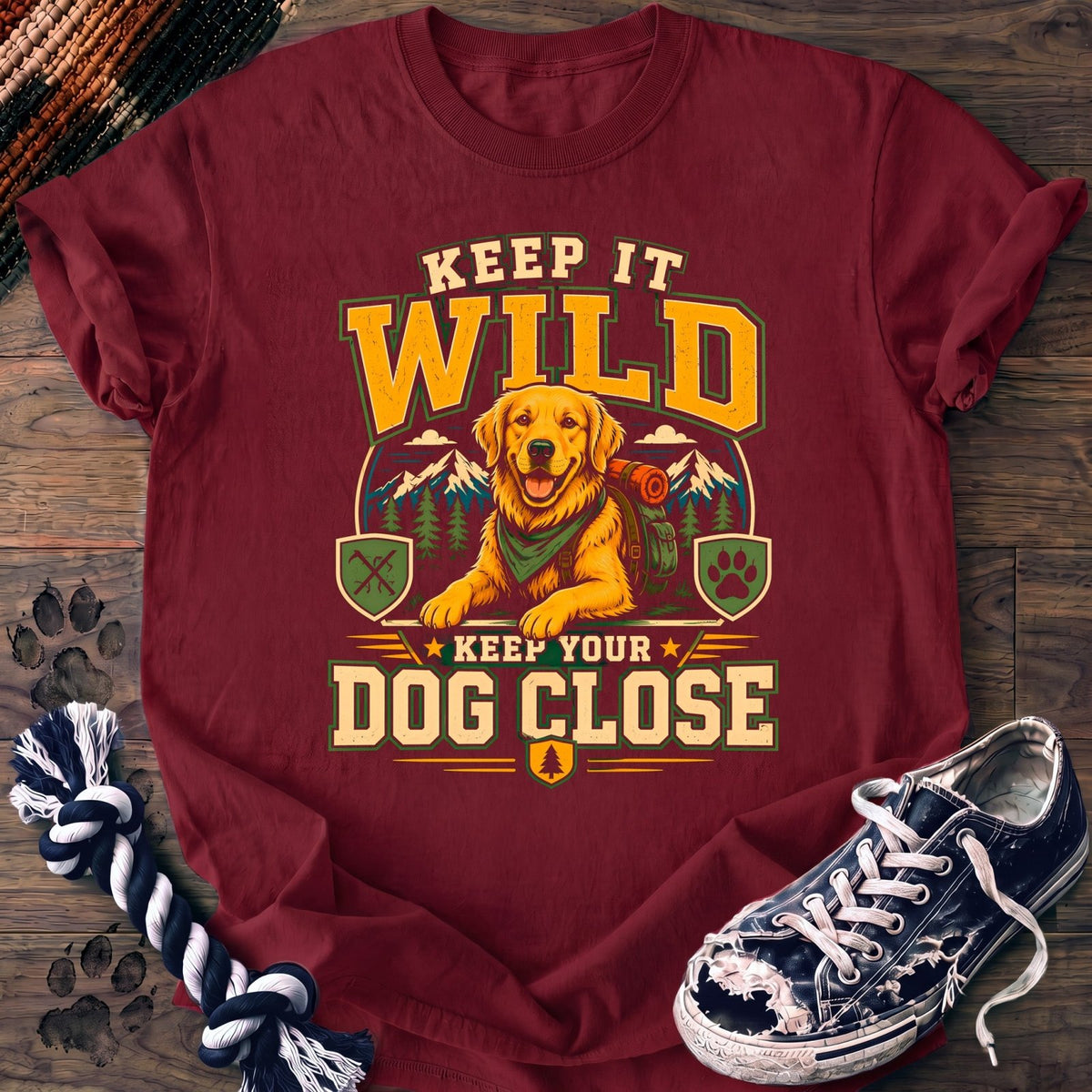 Keep It Wild Keep Your Dog Close - Golden Retriever - PAWSSION CLUB