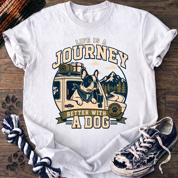 Life Is A Journey Better With A Dog - French Bulldog - PAWSSION CLUB