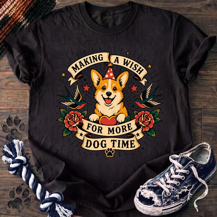 Making A Wish For More Dog Time - Corgi - PAWSSION CLUB