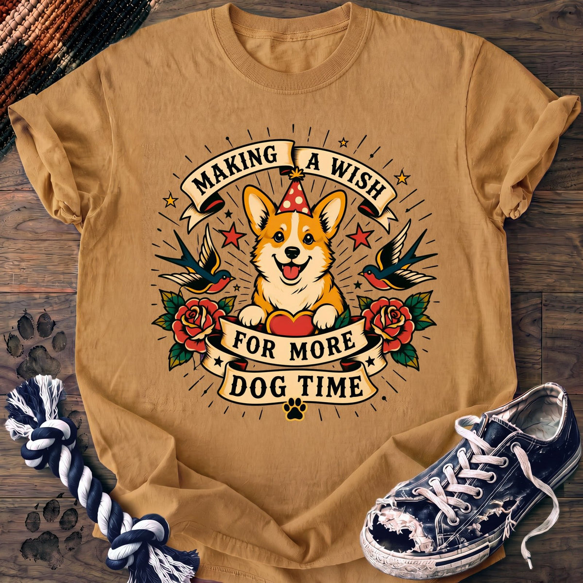 Making A Wish For More Dog Time - Corgi - PAWSSION CLUB