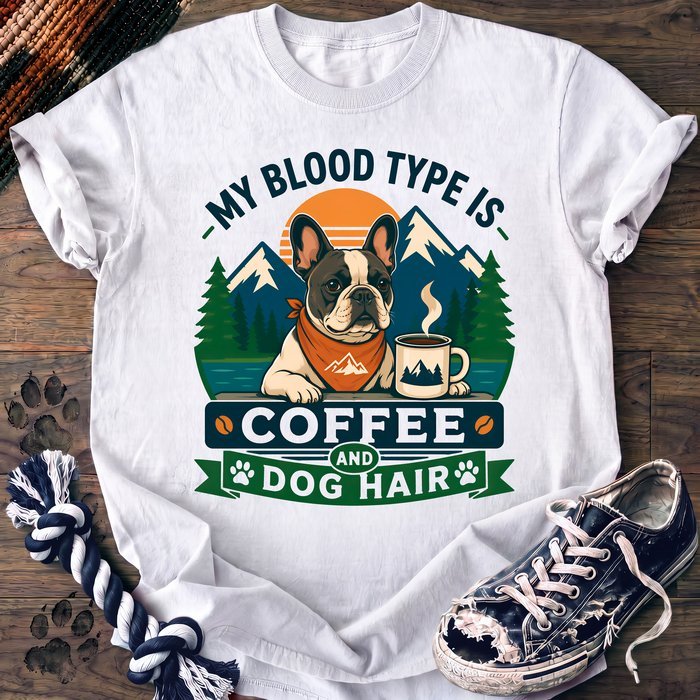 My Blood Type Is Coffee And Dog Hair - French Bulldog - PAWSSION CLUB