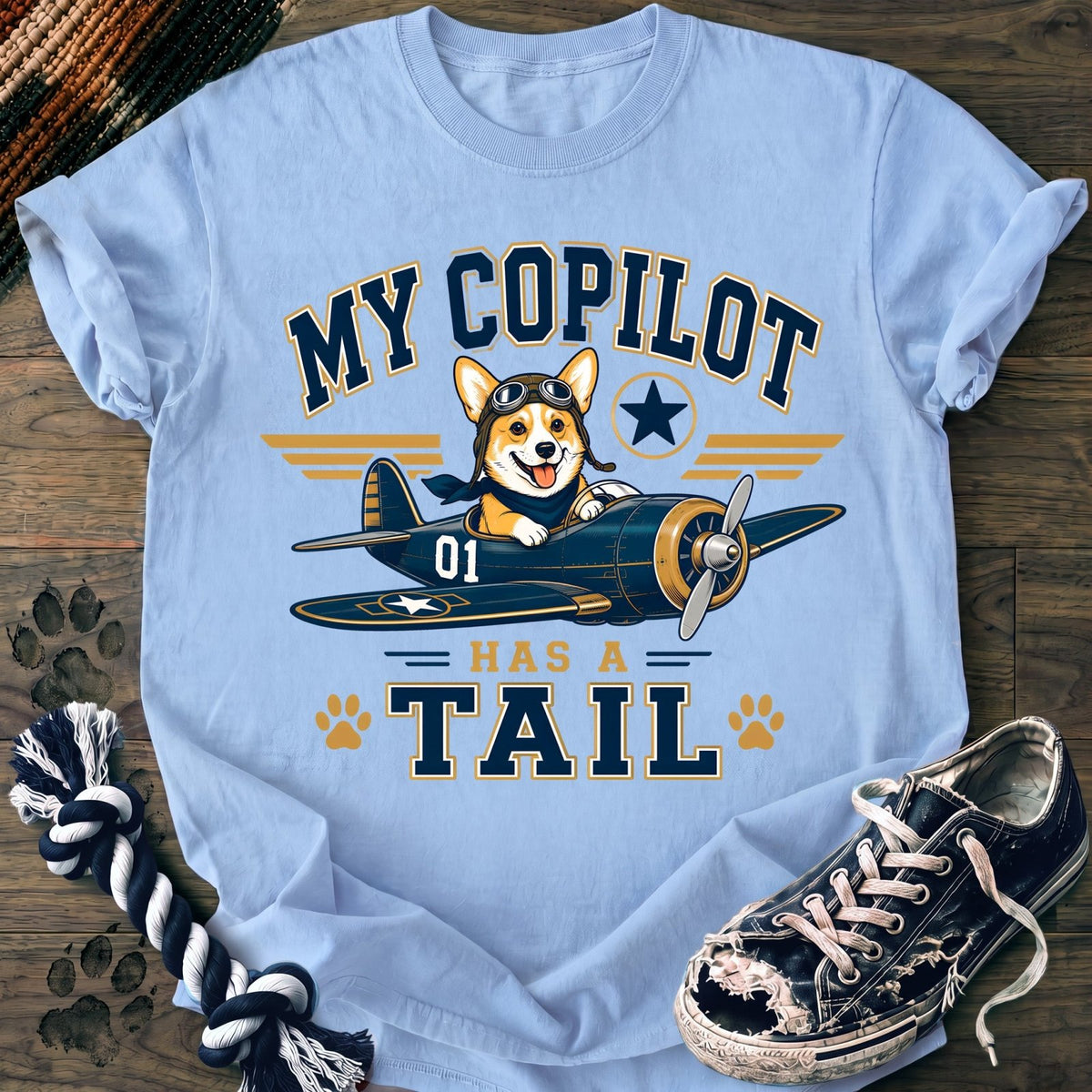 My Copilot Has A Tail - Corgi - PAWSSION CLUB