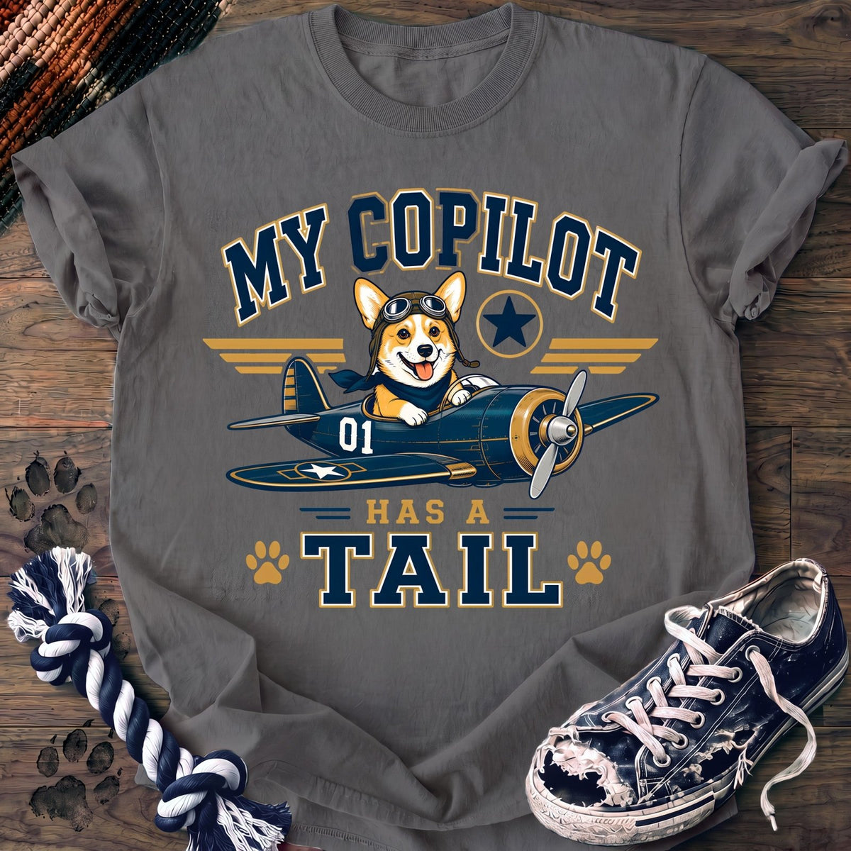 My Copilot Has A Tail - Corgi - PAWSSION CLUB