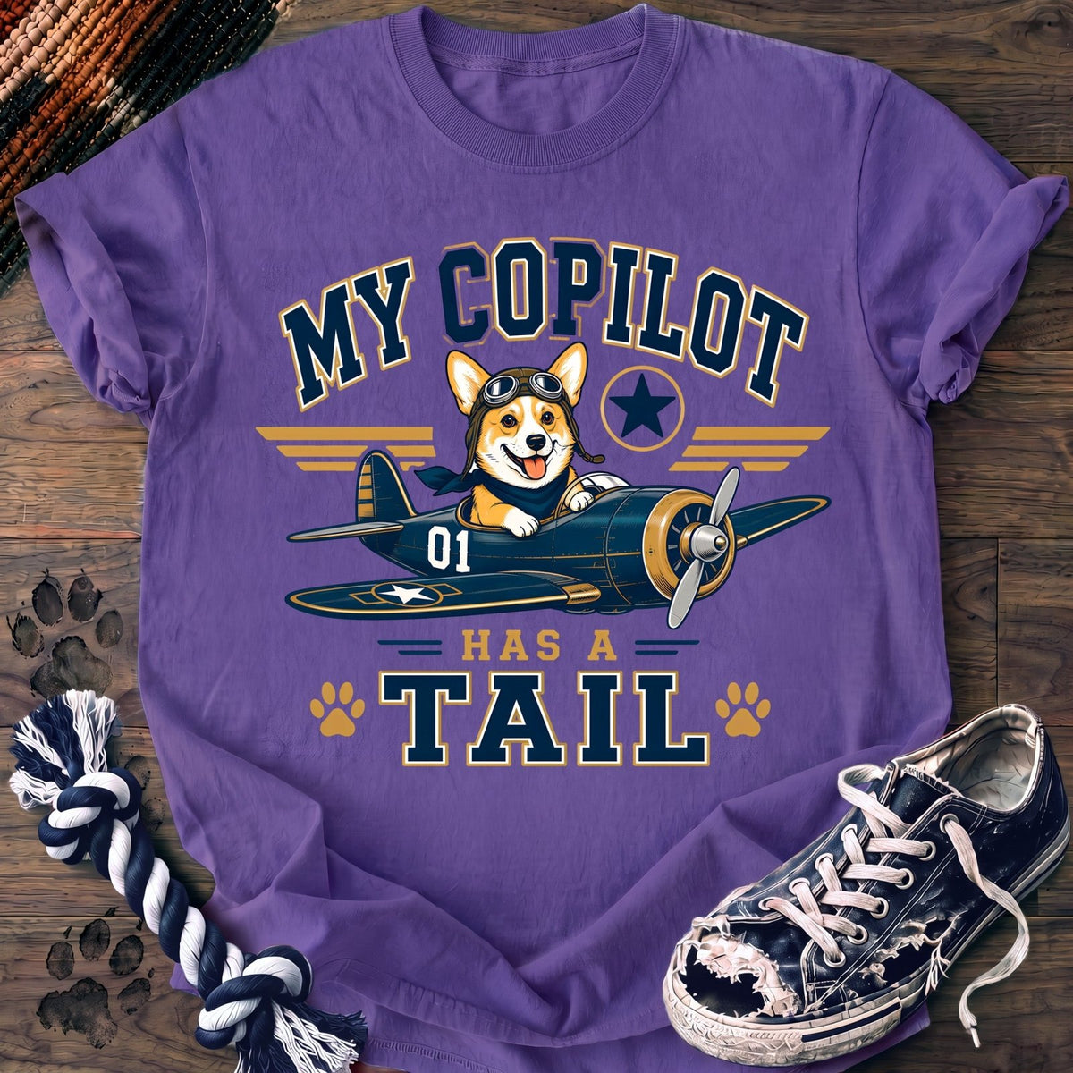 My Copilot Has A Tail - Corgi - PAWSSION CLUB