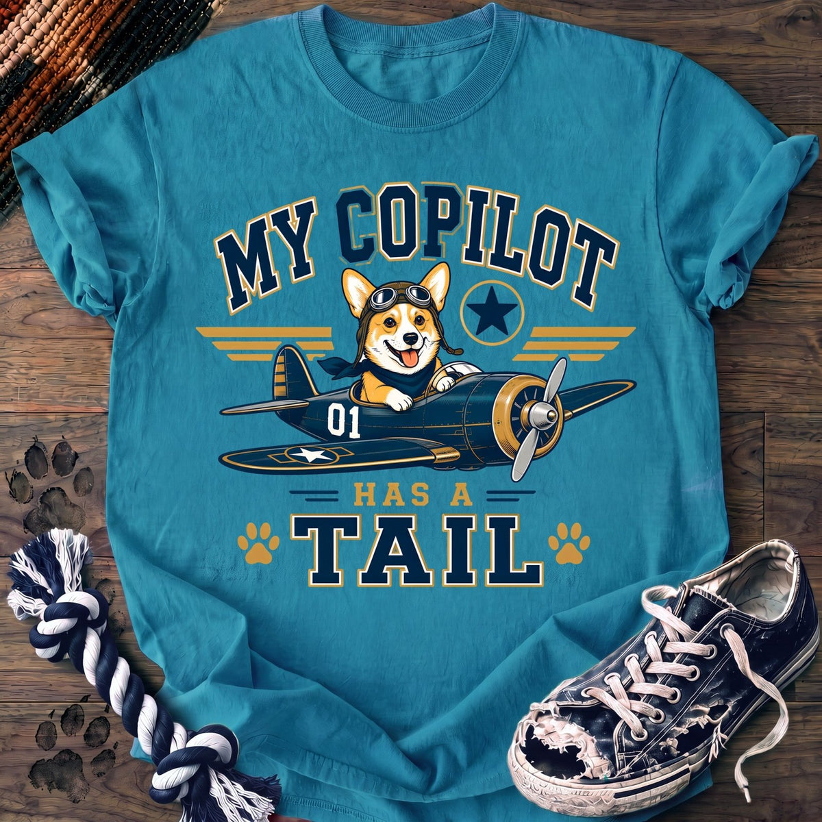 My Copilot Has A Tail - Corgi - PAWSSION CLUB