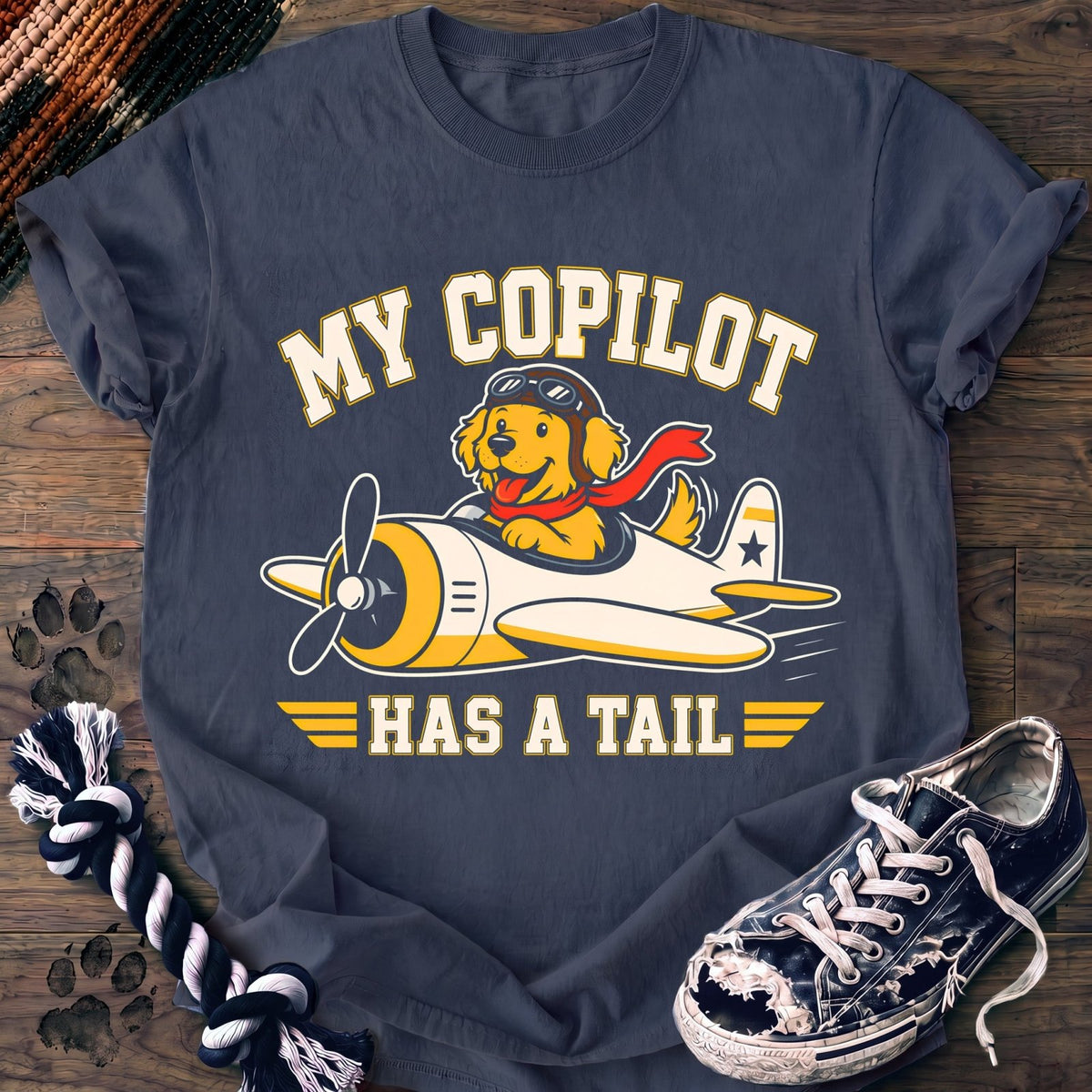 My Copilot Has A Tail - Goldendoodle - PAWSSION CLUB
