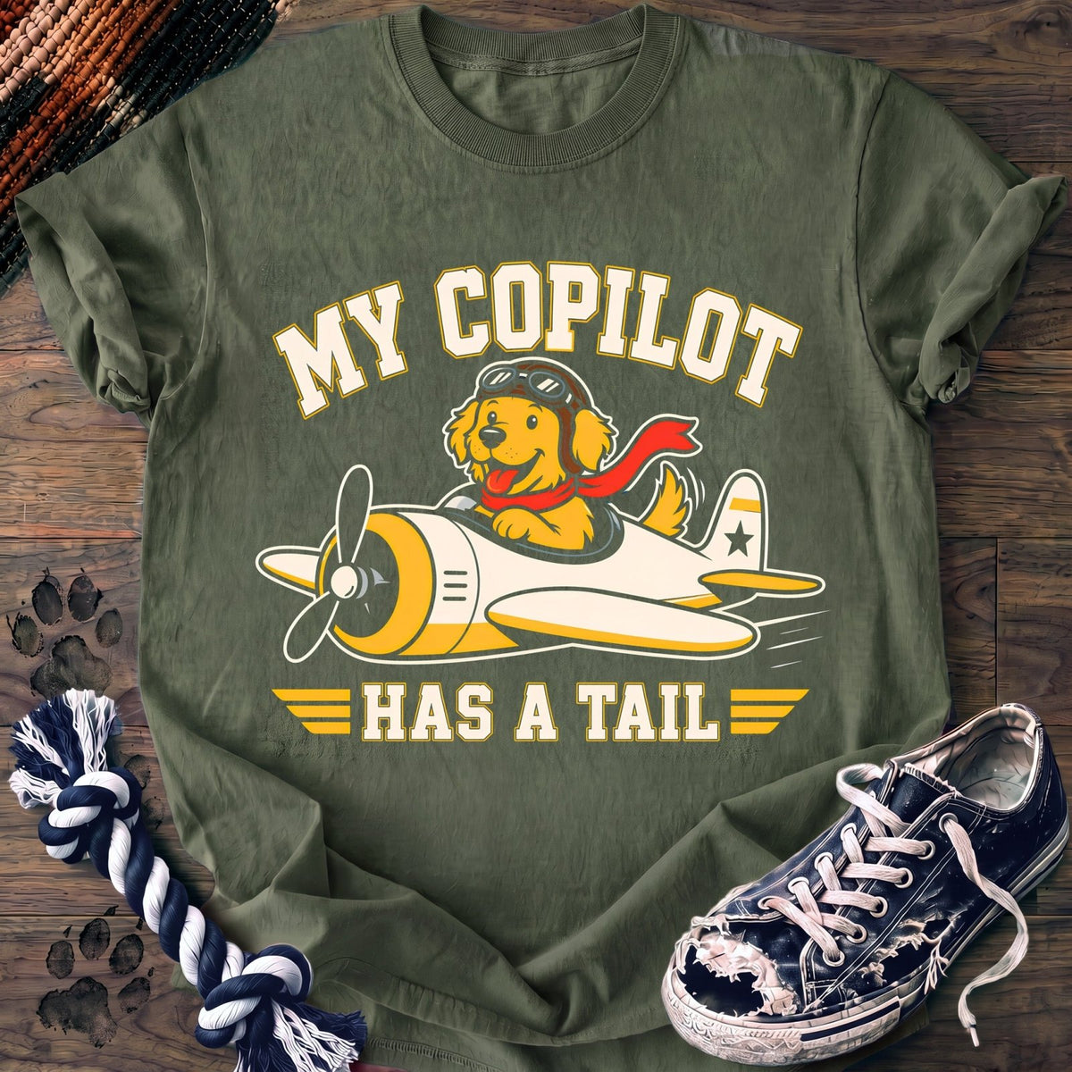 My Copilot Has A Tail - Goldendoodle - PAWSSION CLUB