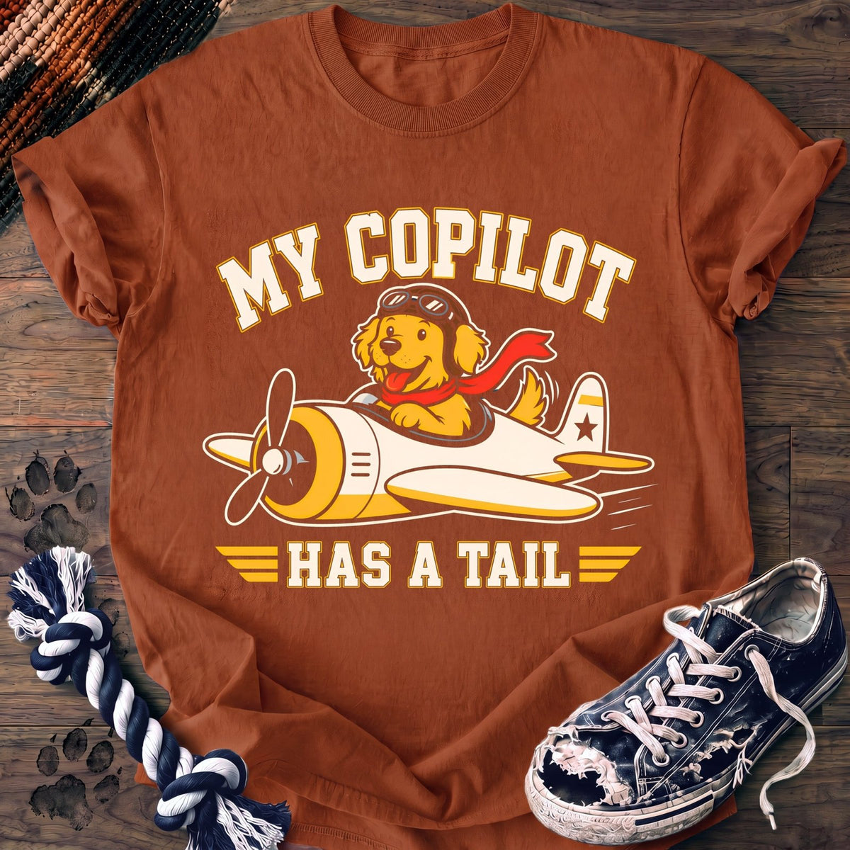 My Copilot Has A Tail - Goldendoodle - PAWSSION CLUB