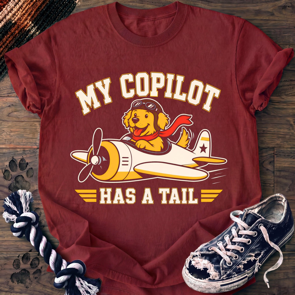 My Copilot Has A Tail - Goldendoodle - PAWSSION CLUB