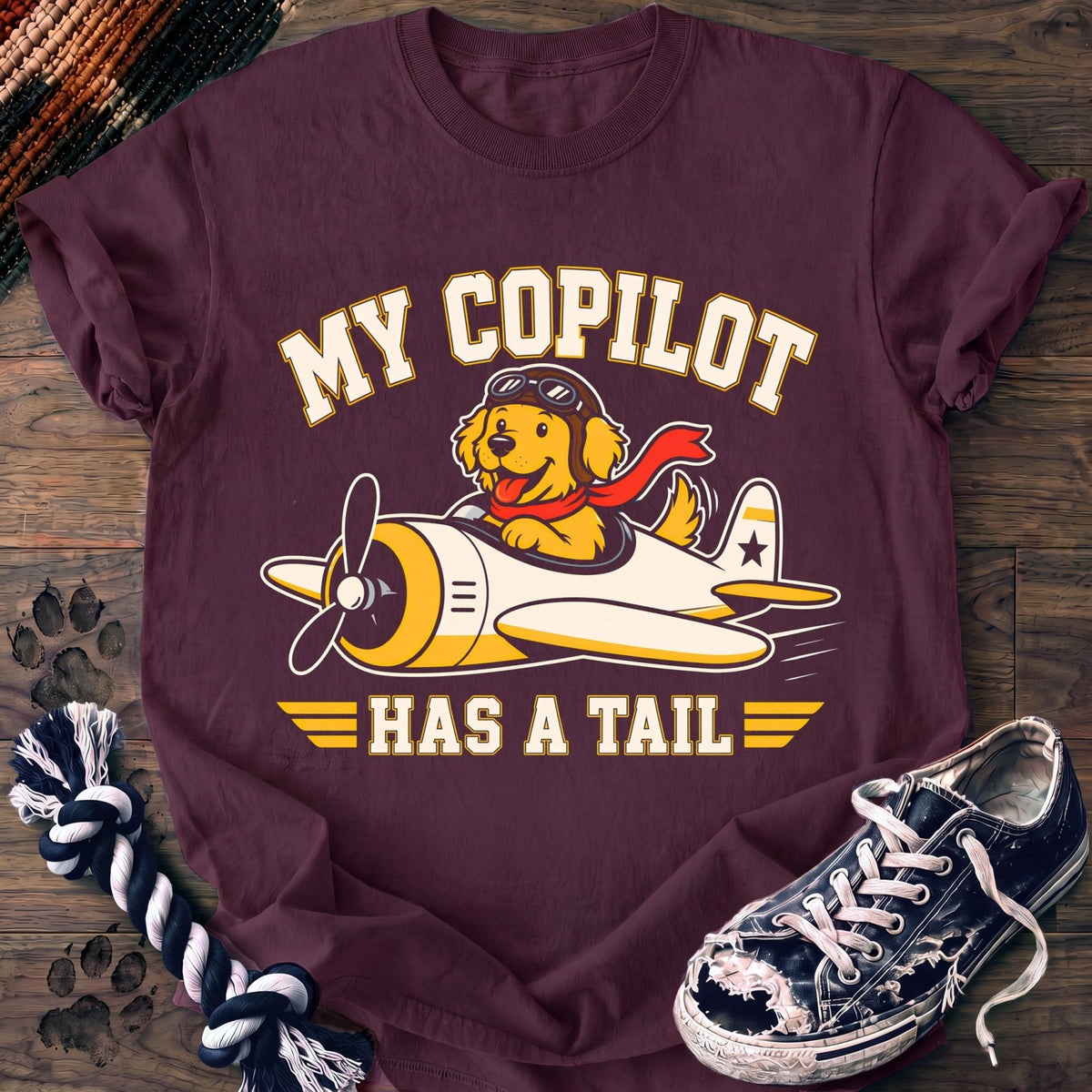 My Copilot Has A Tail - Goldendoodle - PAWSSION CLUB