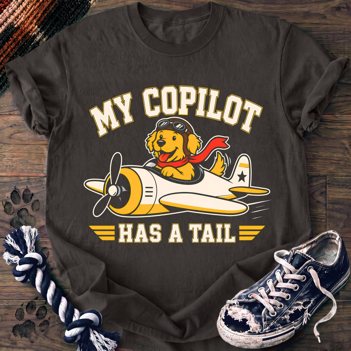 My Copilot Has A Tail - Goldendoodle - PAWSSION CLUB