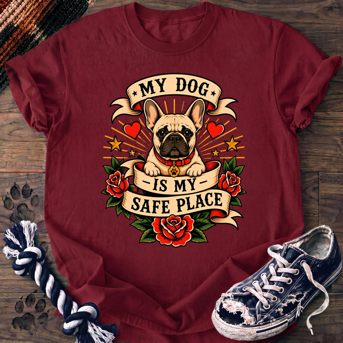 My Dog Is My Safe Place - French Bulldog - PAWSSION CLUB