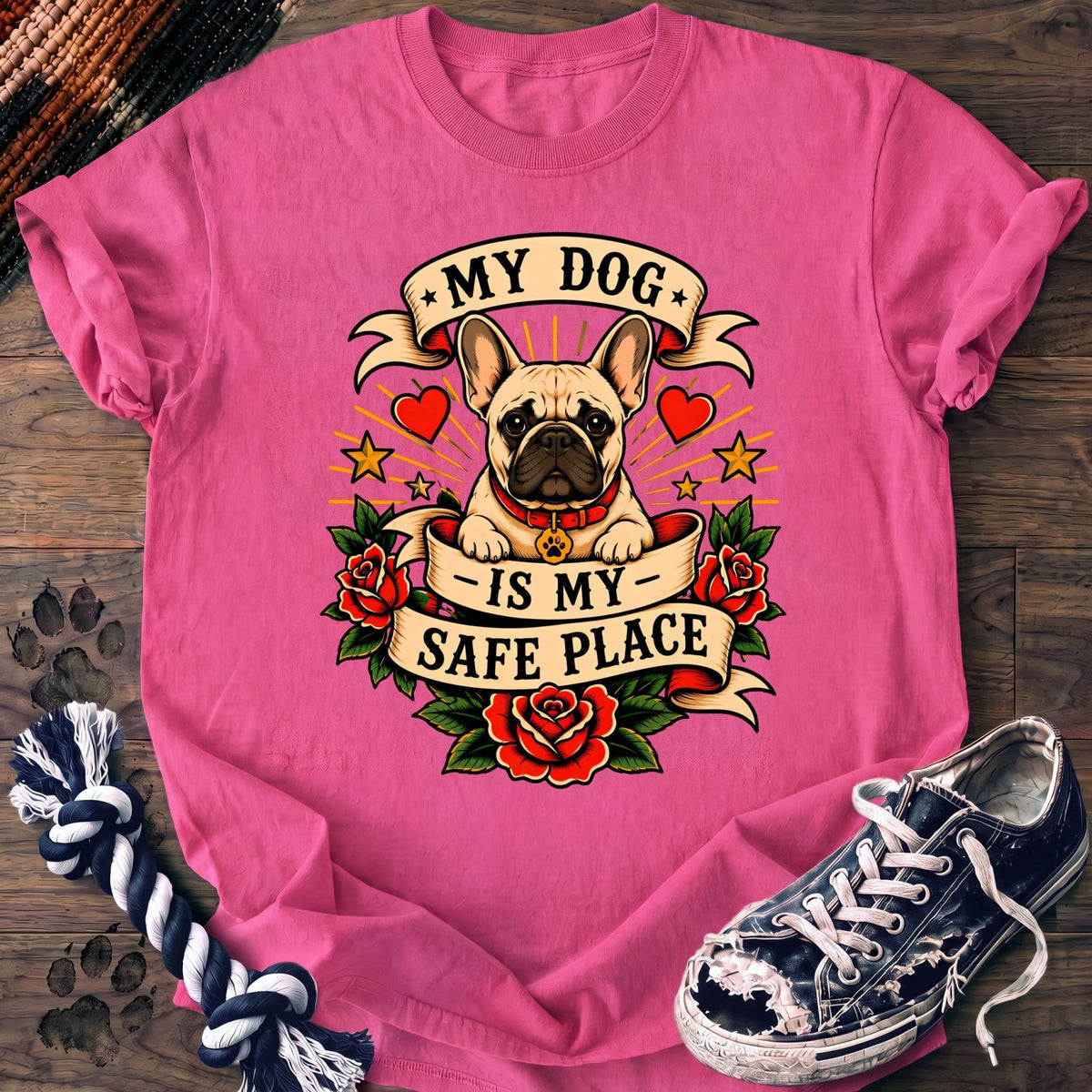 My Dog Is My Safe Place - French Bulldog - PAWSSION CLUB