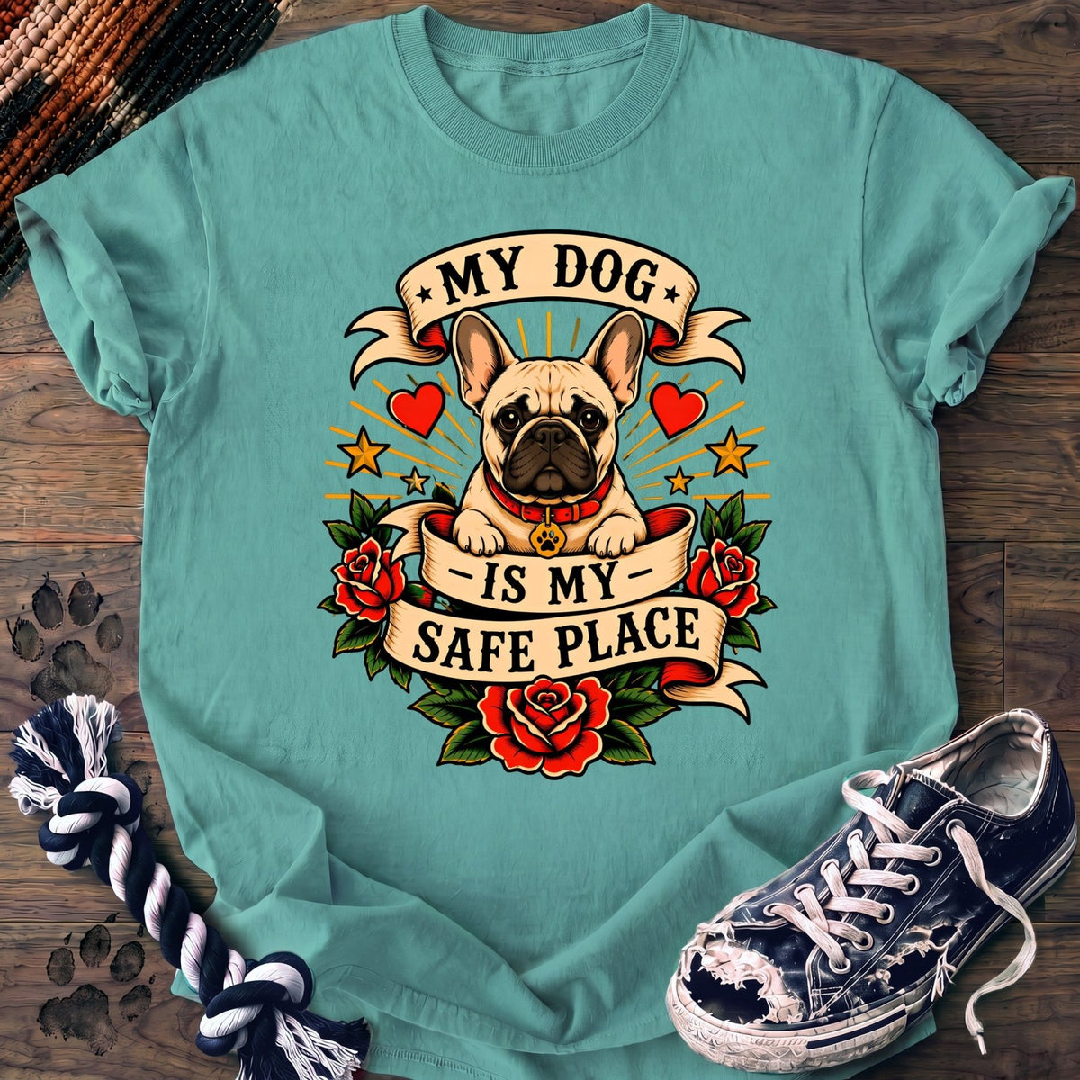 My Dog Is My Safe Place - French Bulldog - PAWSSION CLUB