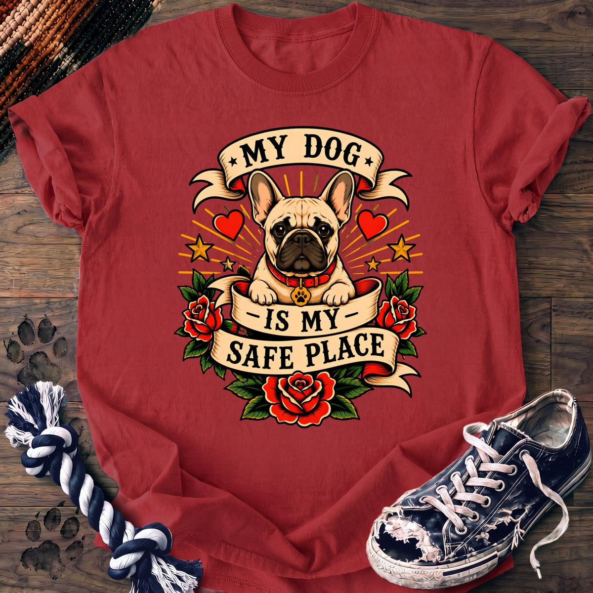 My Dog Is My Safe Place - French Bulldog - PAWSSION CLUB