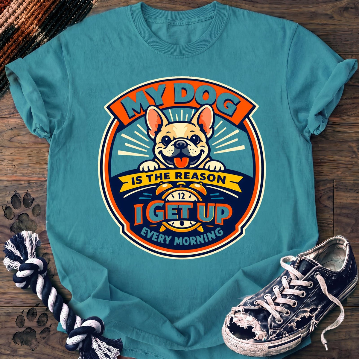 My Dog Is The Reason I Get Up Every Morning - French Bulldog - PAWSSION CLUB