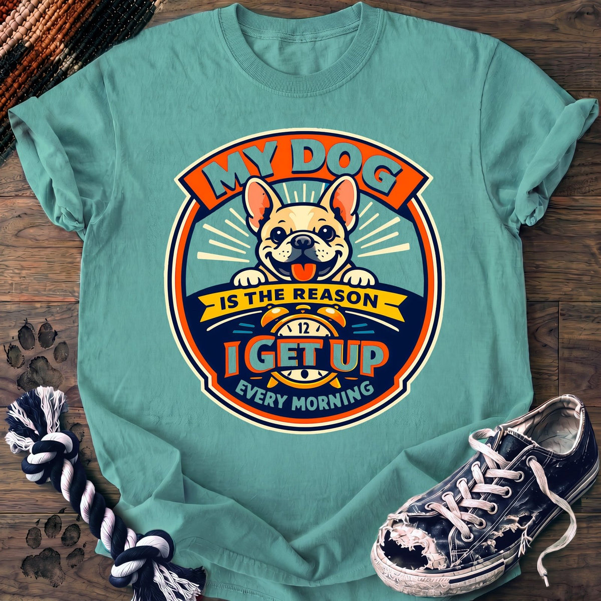 My Dog Is The Reason I Get Up Every Morning - French Bulldog - PAWSSION CLUB