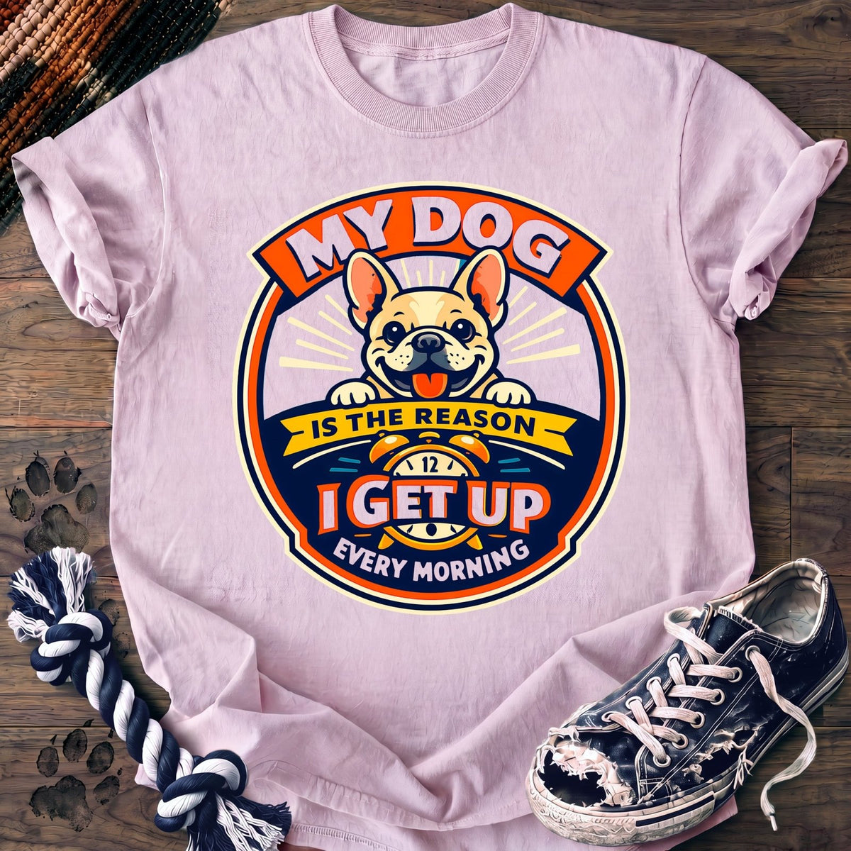 My Dog Is The Reason I Get Up Every Morning - French Bulldog - PAWSSION CLUB