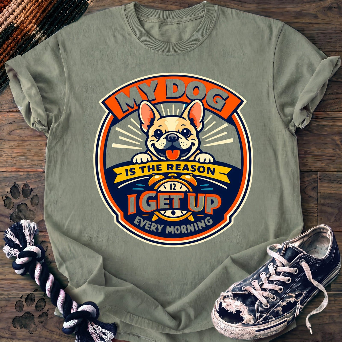My Dog Is The Reason I Get Up Every Morning - French Bulldog - PAWSSION CLUB