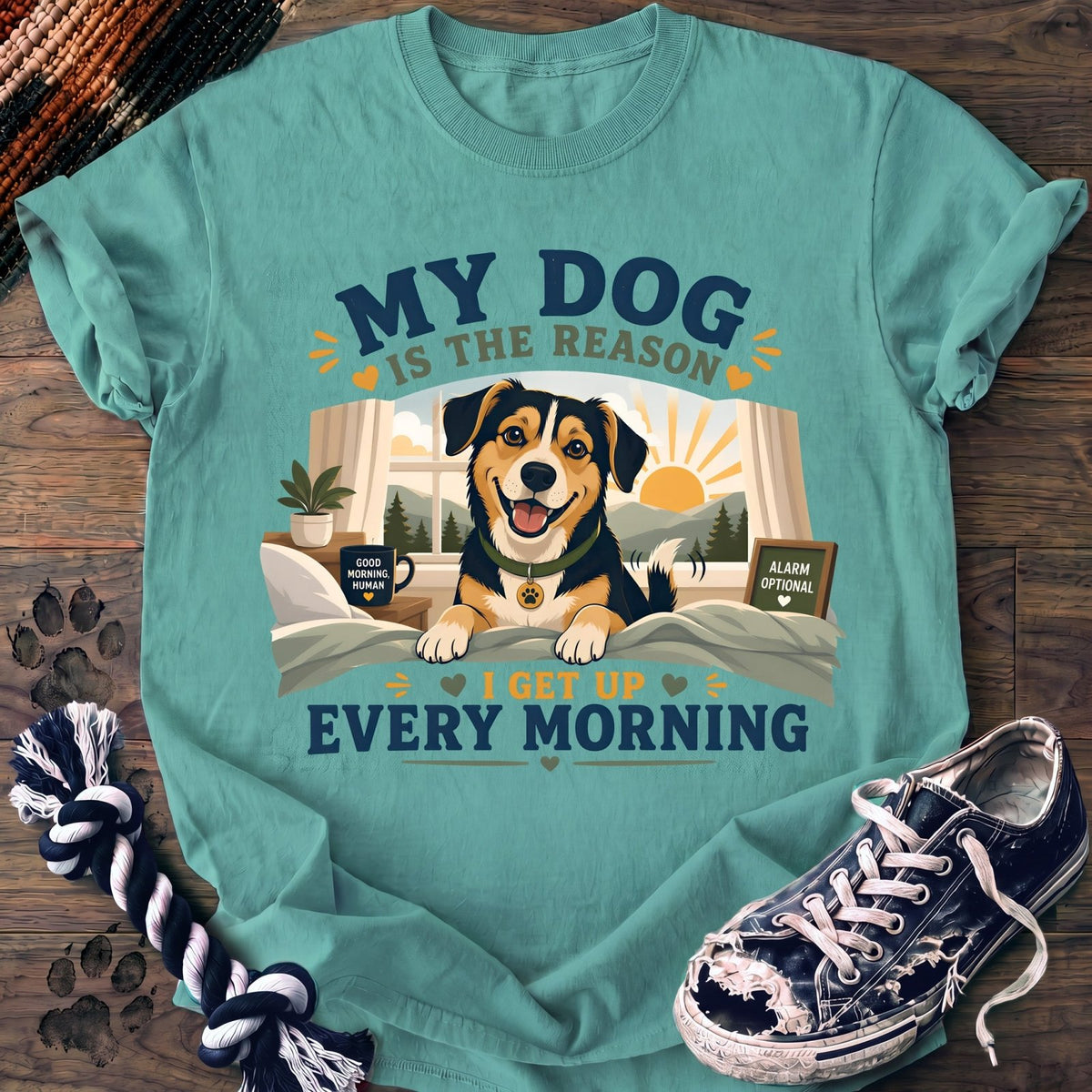 My Dog Is The Reason I Get Up Every Morning - Mixed Breed - PAWSSION CLUB