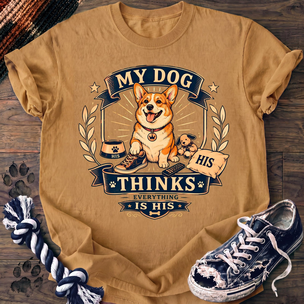 My Dog Thinks Everything Is His - Corgi - PAWSSION CLUB