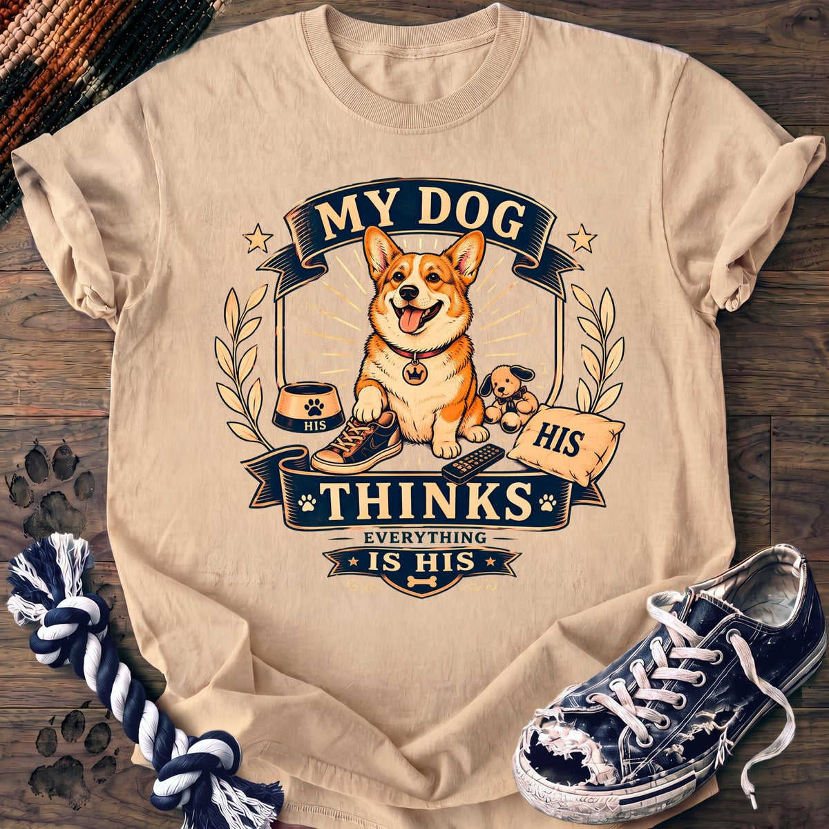 My Dog Thinks Everything Is His - Corgi - PAWSSION CLUB