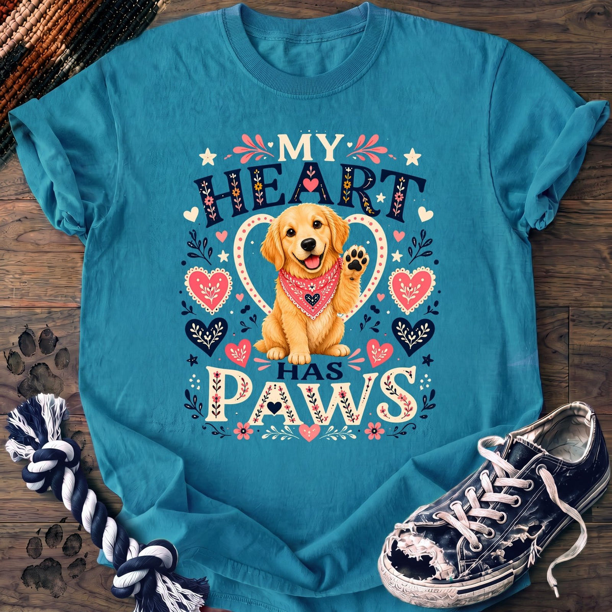 My Heart Has Paws - Golden Retriever - PAWSSION CLUB