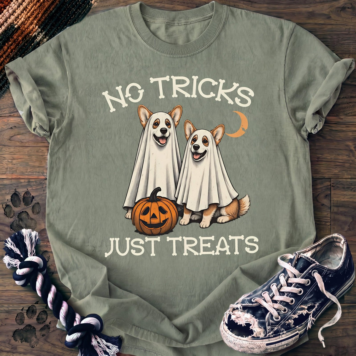 No Tricks Just Treats - Corgi - PAWSSION CLUB
