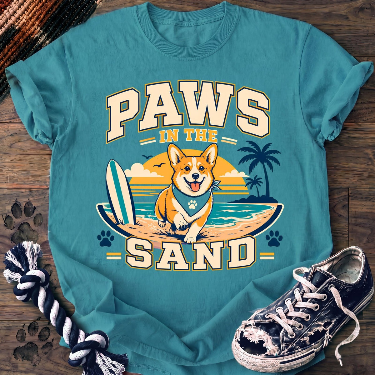 Paws In The Sand - Corgi - PAWSSION CLUB