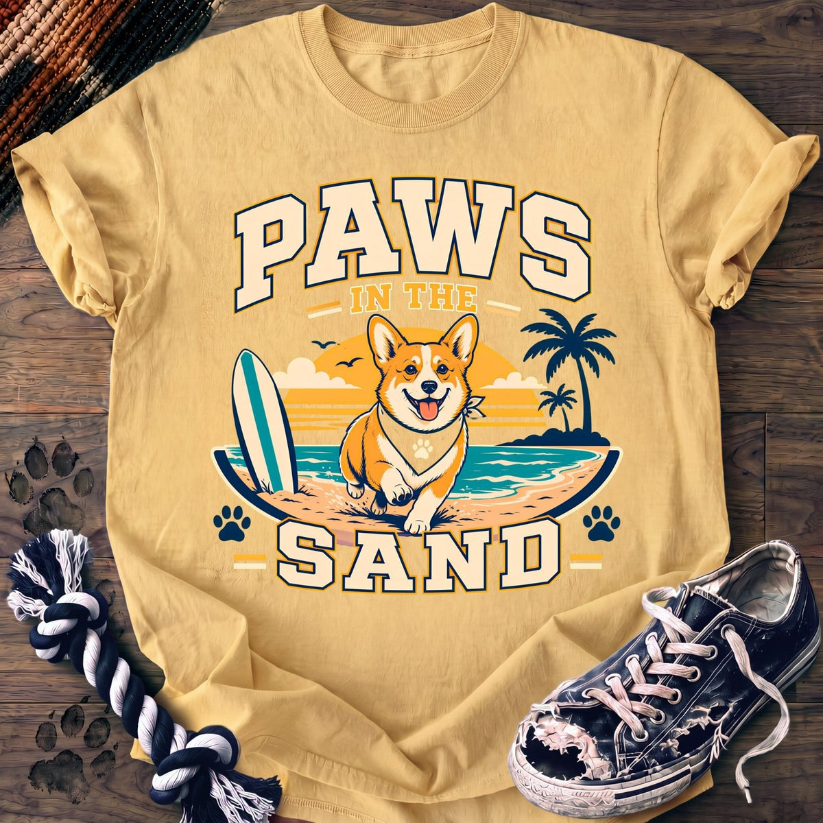 Paws In The Sand - Corgi - PAWSSION CLUB