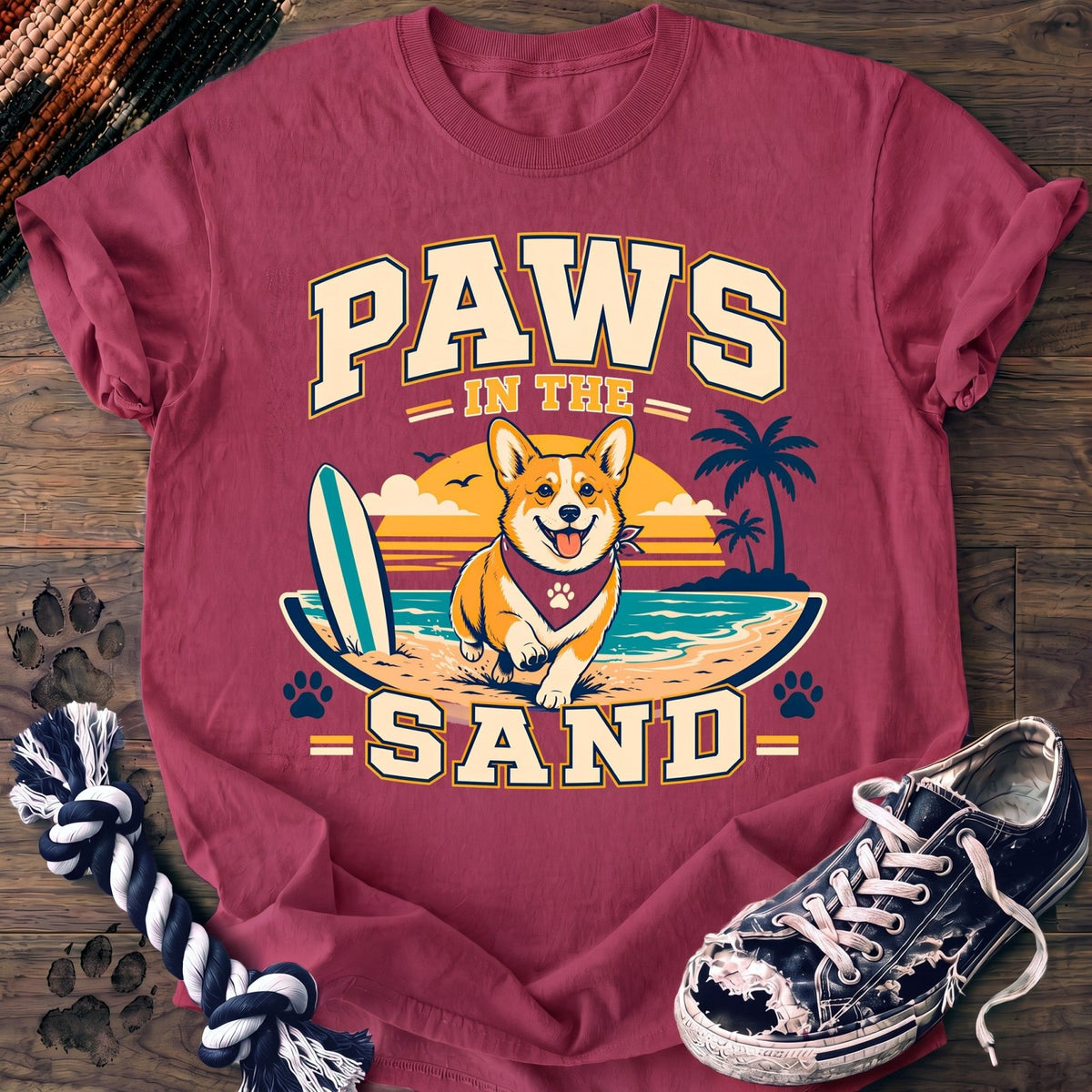 Paws In The Sand - Corgi - PAWSSION CLUB