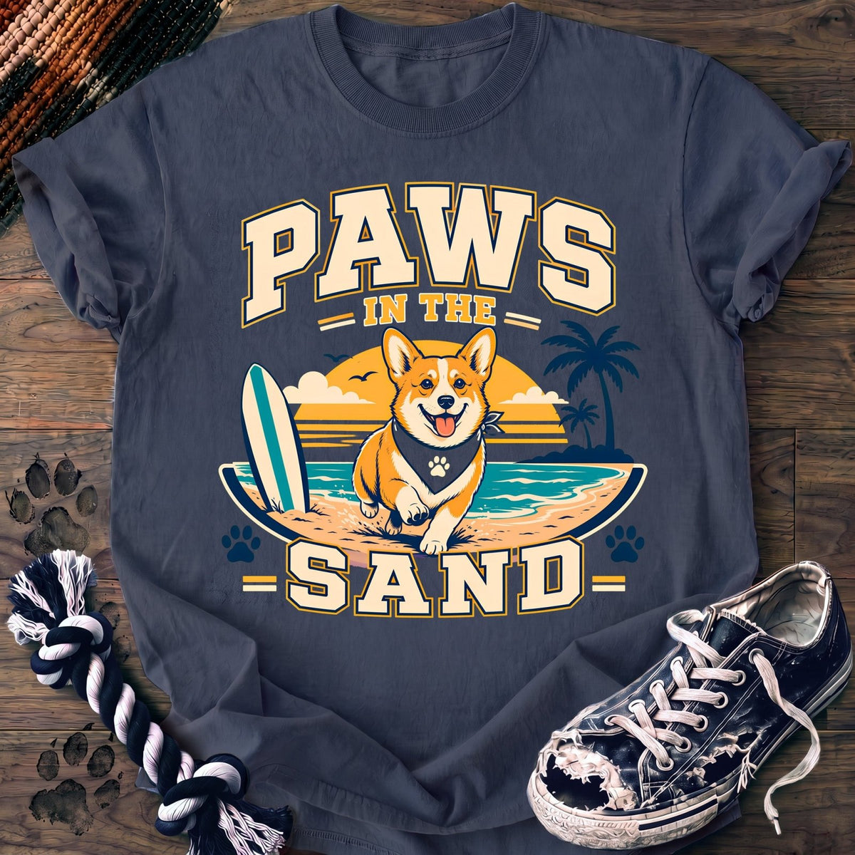Paws In The Sand - Corgi - PAWSSION CLUB