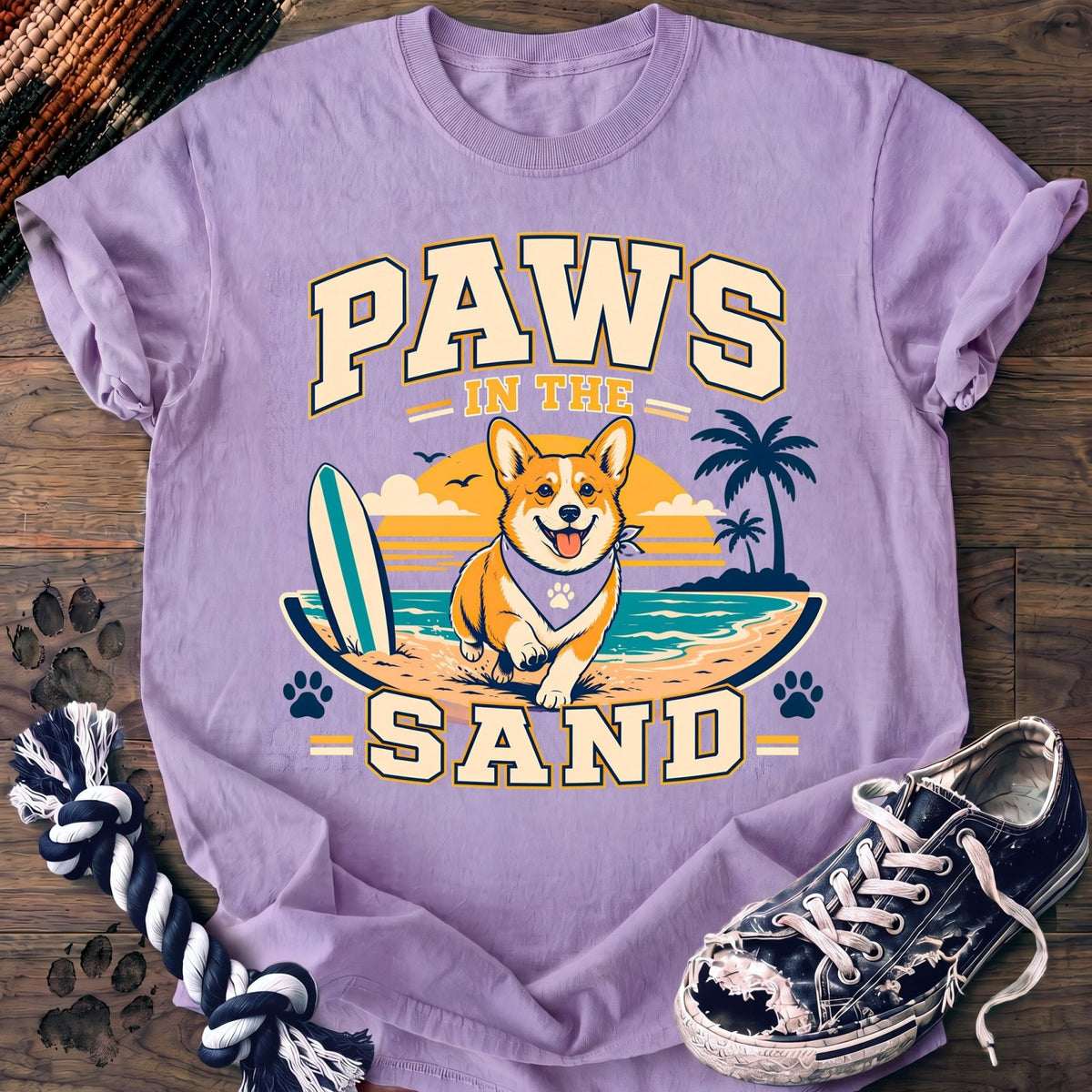Paws In The Sand - Corgi - PAWSSION CLUB