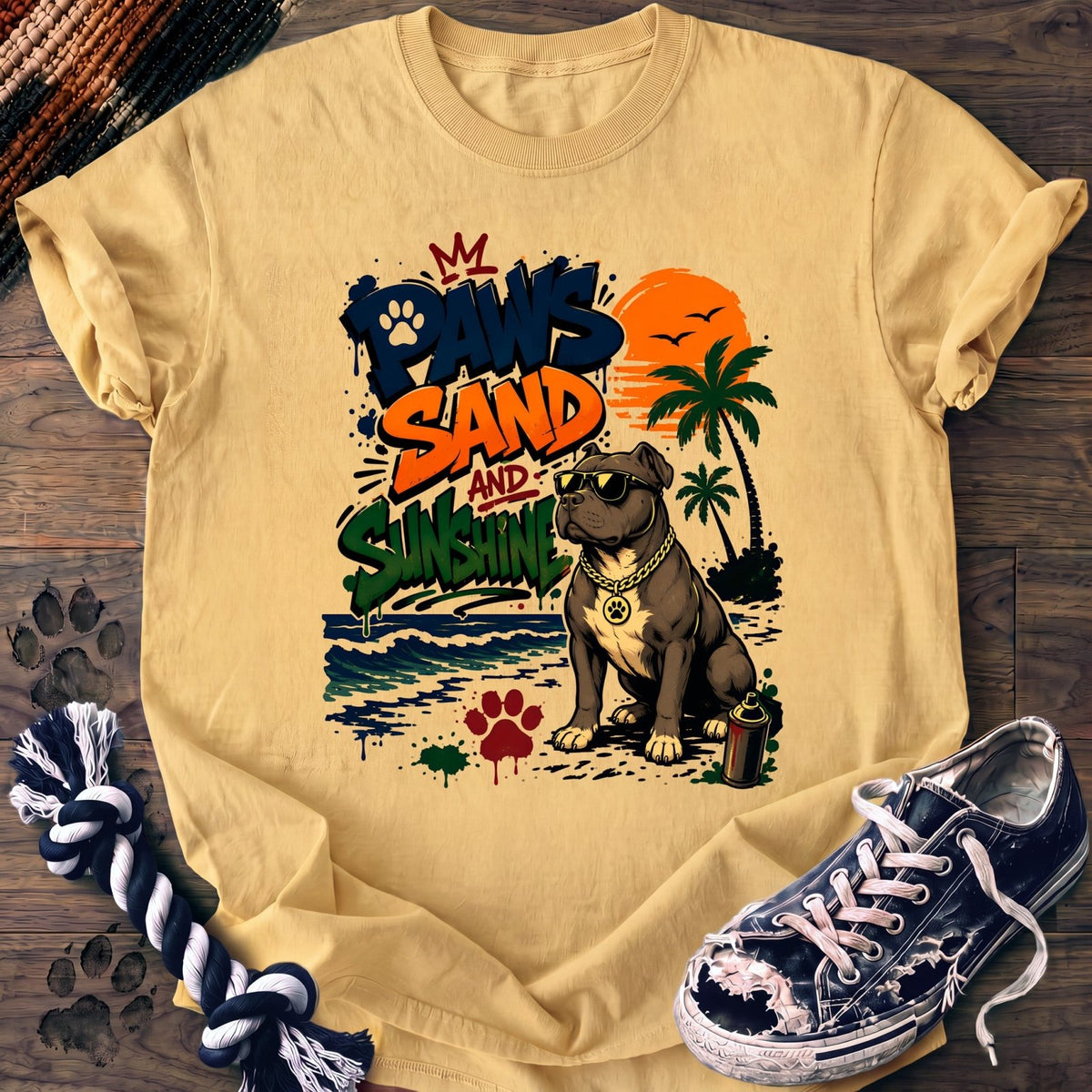 Paws Sand And Sunshine - Pitbull - PAWSSION CLUB
