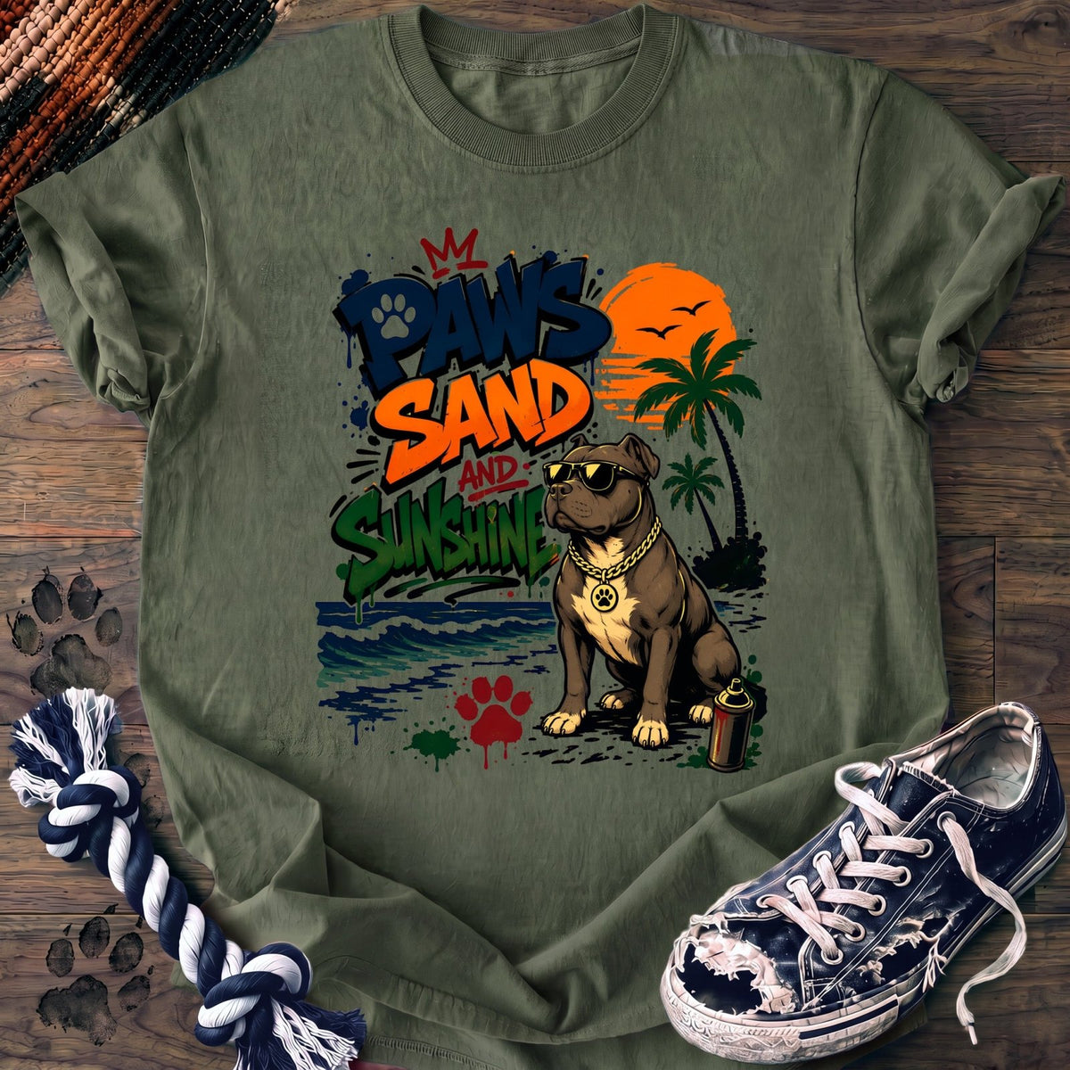 Paws Sand And Sunshine - Pitbull - PAWSSION CLUB