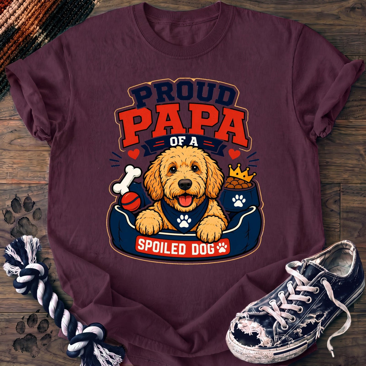 Proud Papa Of A Spoiled Dog - Goldendoodle - PAWSSION CLUB