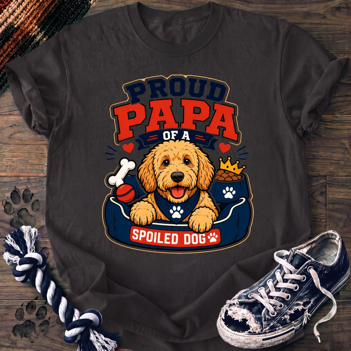 Proud Papa Of A Spoiled Dog - Goldendoodle - PAWSSION CLUB