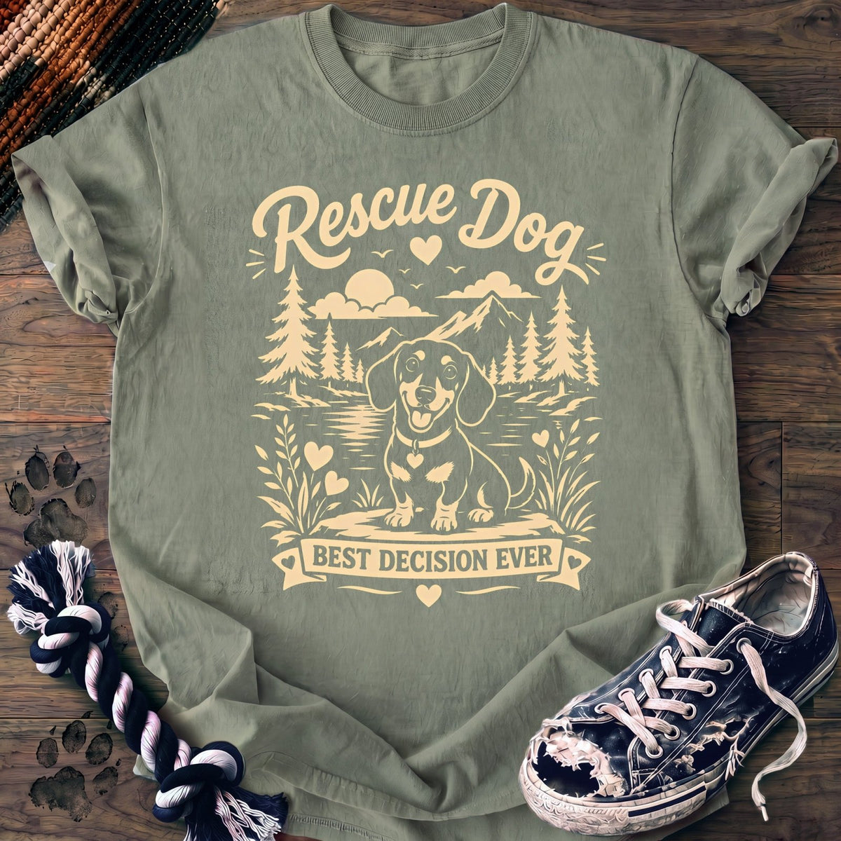 Rescue Dog Best Decision Ever - Dachshund - PAWSSION CLUB