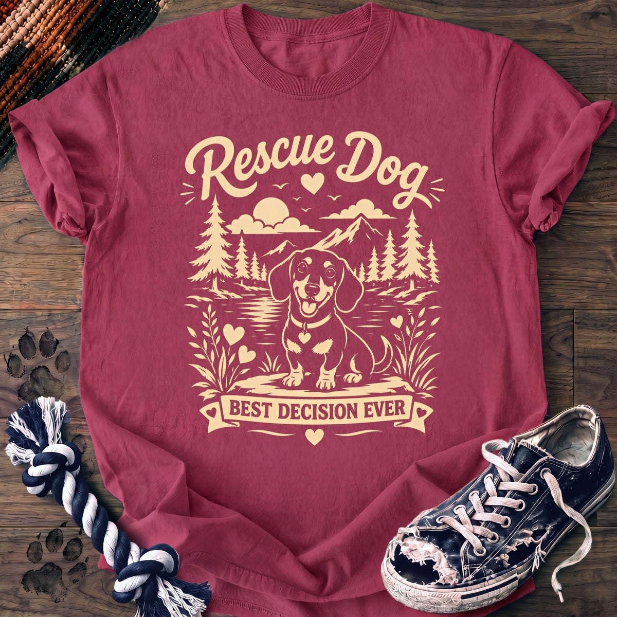 Rescue Dog Best Decision Ever - Dachshund - PAWSSION CLUB
