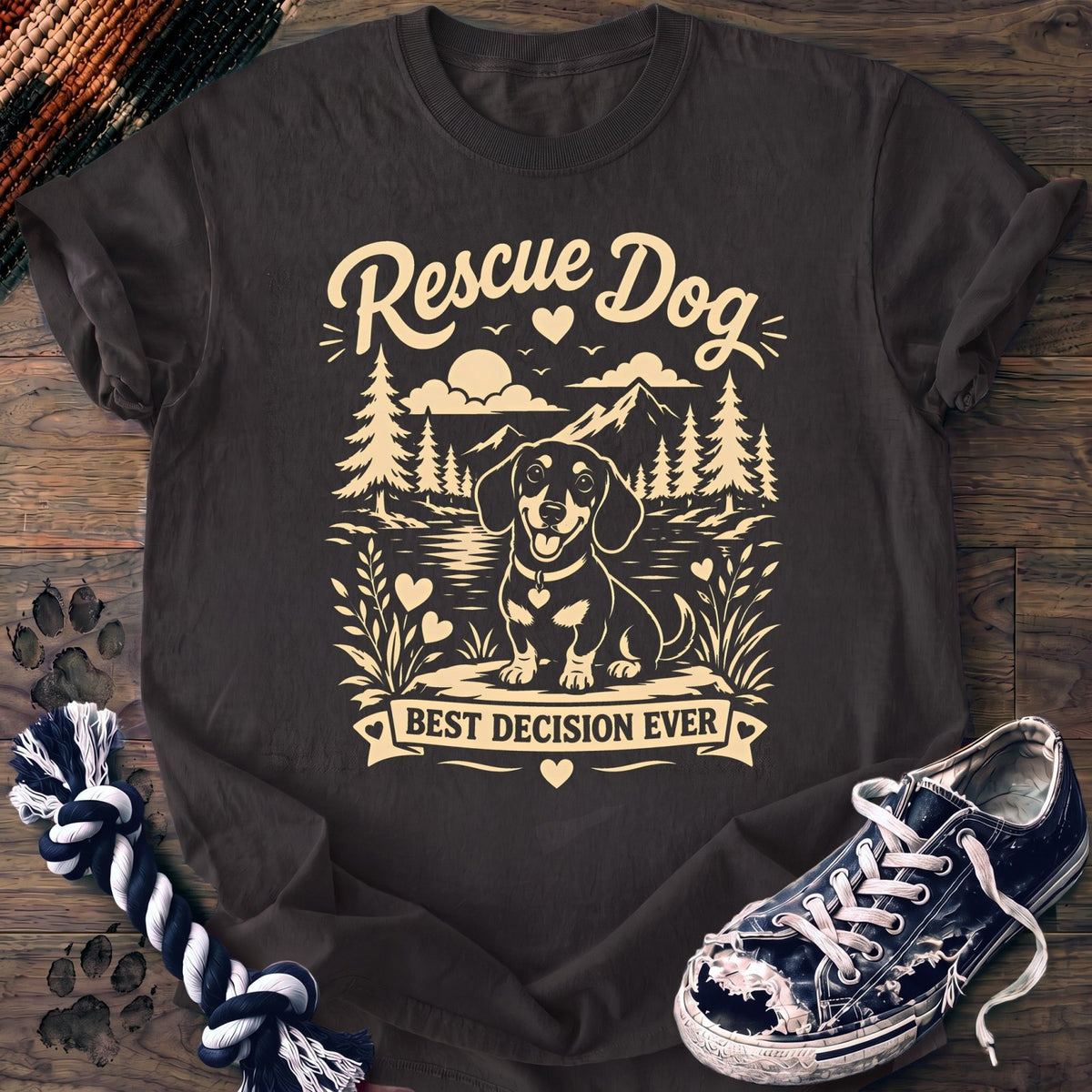 Rescue Dog Best Decision Ever - Dachshund - PAWSSION CLUB